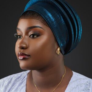 Turban Gold Satin Flow